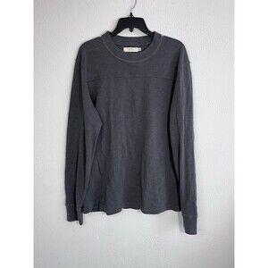 AE77 American Eagle Mens Medium Long Sleeve Crew Neck Shirt Gray  Casual